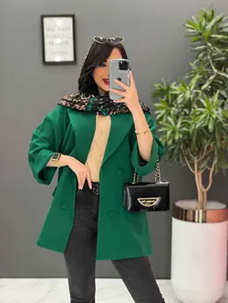 خرید اینترنتی مانتو کتی چهاردکمه آستین دوبل کد 2505 ونوس مد