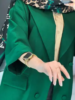 خرید اینترنتی مانتو کتی چهاردکمه آستین دوبل کد 2505 ونوس مد