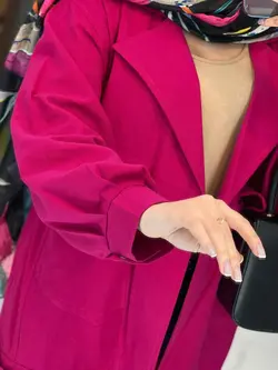 خرید اینترنتی مانتو کتی لنین جیب کج کد 2504 فروشگاه ونوس مد