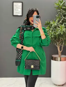 مانتو مازراتی کمرگت بالا ژیله کد 2522 موجود در فروشگاه ونوس