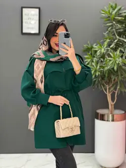 مانتو مازراتی کمرگت بالا ژیله کد 2522 موجود در فروشگاه ونوس