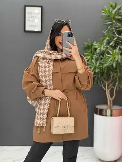 مانتو مازراتی کمرگت بالا ژیله کد 2522 موجود در فروشگاه ونوس