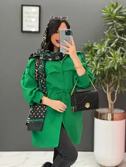 مانتو مازراتی کمرگت بالا ژیله کد 2522 موجود در فروشگاه ونوس