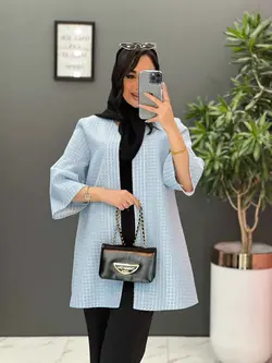 مانتو ژاکارد حصیری یقه گرد کد 2521 در فروشگاه بزرگ ونوس مد