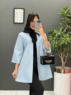 مانتو ژاکارد حصیری یقه گرد کد 2521 در فروشگاه بزرگ ونوس مد