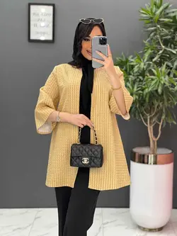 مانتو ژاکارد حصیری یقه گرد کد 2521 در فروشگاه بزرگ ونوس مد