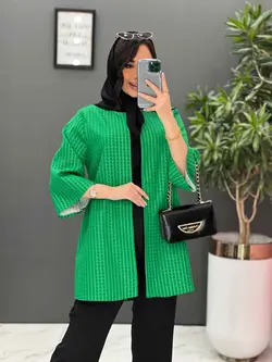 مانتو ژاکارد حصیری یقه گرد کد 2521 در فروشگاه بزرگ ونوس مد