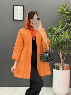 مانتو ژاکارد حصیری یقه گرد کد 2521 در فروشگاه بزرگ ونوس مد