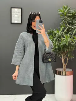 مانتو ژاکارد حصیری یقه گرد کد 2521 در فروشگاه بزرگ ونوس مد