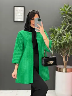 مانتو ژاکارد حصیری یقه گرد کد 2521 در فروشگاه بزرگ ونوس مد