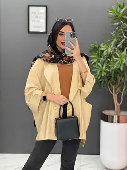 مانتو کتان لمه تک دکمه کد 2528 در فروشگاه اینترنتی ونوس مد