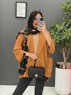 مانتو کتان لمه تک دکمه کد 2528 در فروشگاه اینترنتی ونوس مد