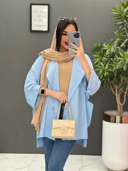 مانتو کتان لمه تک دکمه کد 2528 در فروشگاه اینترنتی ونوس مد