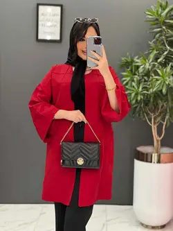 مانتو مازراتی بلند لوزی دوزی کد 2537 شیک و خاص در ونوس مد