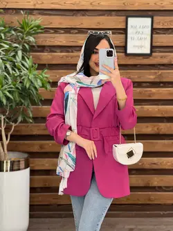 مانتو مازراتی کمرکش کد 2549 موجود در فروشگاه آنلاین ونوس مد