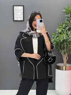 مانتو مازراتی پانچ مغزی دوزی کد 2557 فروشگاه آنلاین ونوس مد
