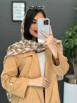 مانتو کتی دکمه طلایی آستین پاگن کد 2560 شیک و خاص در ونوس مد