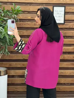 مانتو ژاکارد پولک دوزی کد 2574 در فروشگاه آنلاین ونوس مد