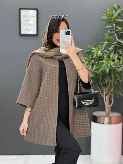 مانتو ژاکارد حصیری یقه گرد کد 2579 در فروشگاه بزرگ ونوس مد