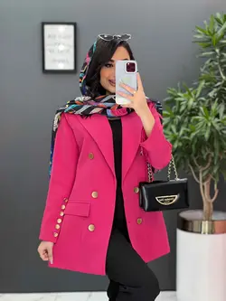 مانتو مازراتی دکمه طلایی کد 2585 در فروشگاه آنلاین ونوس مد