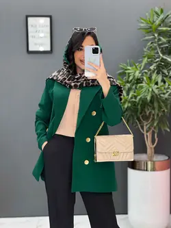 مانتو مازراتی دکمه طلایی کد 2585 در فروشگاه آنلاین ونوس مد