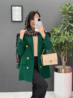 مانتو مازراتی دکمه طلایی کد 2585 در فروشگاه آنلاین ونوس مد