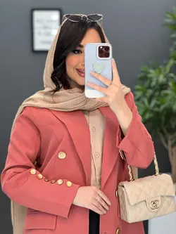 مانتو مازراتی دکمه طلایی کد 2585 در فروشگاه آنلاین ونوس مد