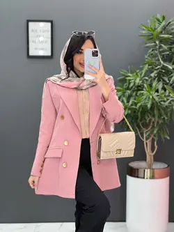 مانتو مازراتی دکمه طلایی کد 2585 در فروشگاه آنلاین ونوس مد