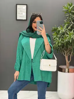 مانتو کتان لمه تک دکمه کد 2598 در فروشگاه اینترنتی ونوس مد