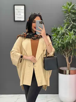 مانتو کتان لمه تک دکمه کد 2598 در فروشگاه اینترنتی ونوس مد