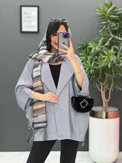 مانتو کتان لمه تک دکمه کد 2598 در فروشگاه اینترنتی ونوس مد