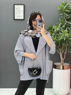 مانتو کتان لمه تک دکمه کد 2598 در فروشگاه اینترنتی ونوس مد