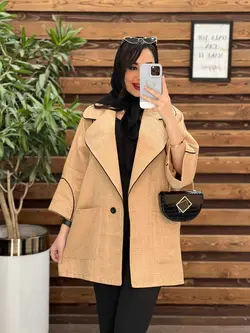 مانتو ژاکارد لمه مغزی دوزی کد 2594 در فروشگاه آنلاین ونوس مد