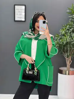 مانتو مازراتی پانچ مغزی دوزی کد 2607 فروشگاه آنلاین ونوس مد