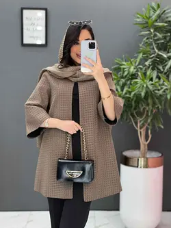 مانتو ژاکارد حصیری یقه گرد کد 2605 در فروشگاه بزرگ ونوس مد