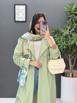 مانتو لنین بلند ژیله پاگن دار کد 2610 در مجموعه ونوس مد