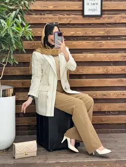 کت لنین راه راه سنجاق دار کد 2614 در فروشگاه آنلاین ونوس مد