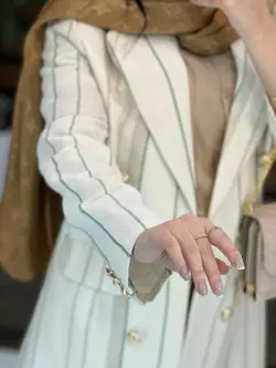 کت لنین راه راه سنجاق دار کد 2614 در فروشگاه آنلاین ونوس مد