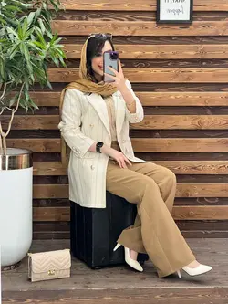 کت لنین راه راه سنجاق دار کد 2614 در فروشگاه آنلاین ونوس مد