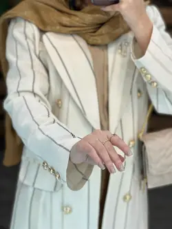 کت لنین راه راه سنجاق دار کد 2614 در فروشگاه آنلاین ونوس مد