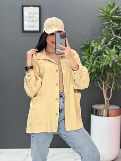 مانتو کتان پشت چاپ دو جیب کد 2621 موجود در فروشگاه ونوس مد