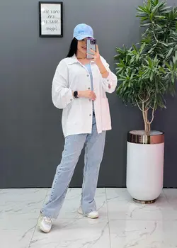 مانتو کتان پشت چاپ دو جیب کد 2621 موجود در فروشگاه ونوس مد