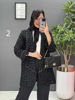 مانتو مغزی دوزی آستین پاکتی کد 2626 شیک و خاص در ونوس مد