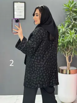 مانتو مغزی دوزی آستین پاکتی کد 2626 شیک و خاص در ونوس مد