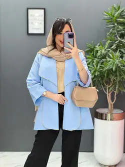 مانتو کتان لمه یقه دوبل کد 2639 در فروشگاه آنلاین ونوس مد