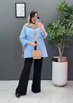 مانتو کتان لمه یقه دوبل کد 2639 در فروشگاه آنلاین ونوس مد