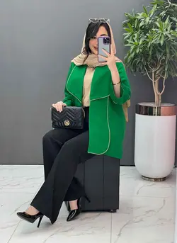 مانتو کتان لمه یقه دوبل کد 2639 در فروشگاه آنلاین ونوس مد