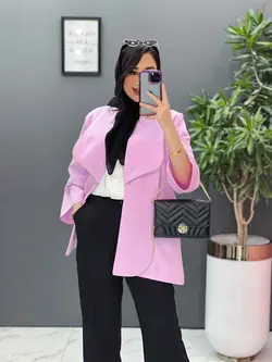 مانتو کتان لمه یقه دوبل کد 2639 در فروشگاه آنلاین ونوس مد