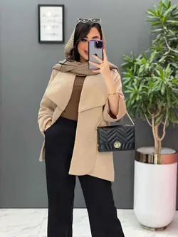 مانتو کتان لمه یقه دوبل کد 2639 در فروشگاه آنلاین ونوس مد