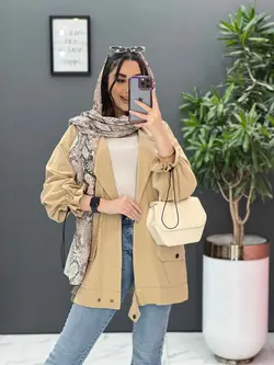 خرید اینترنتی مانتو آستین گت پایین دو دکمه کد 2636 فروشگاه